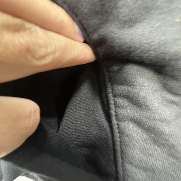 American Giant Jacket Womens XL Black Full Zip Mock Neck Sweatshirt Made USA - Picture 5 of 12